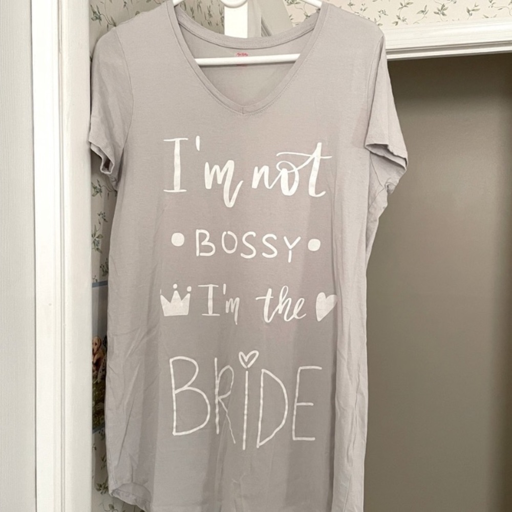 Never used ! Gray Bridal night gown